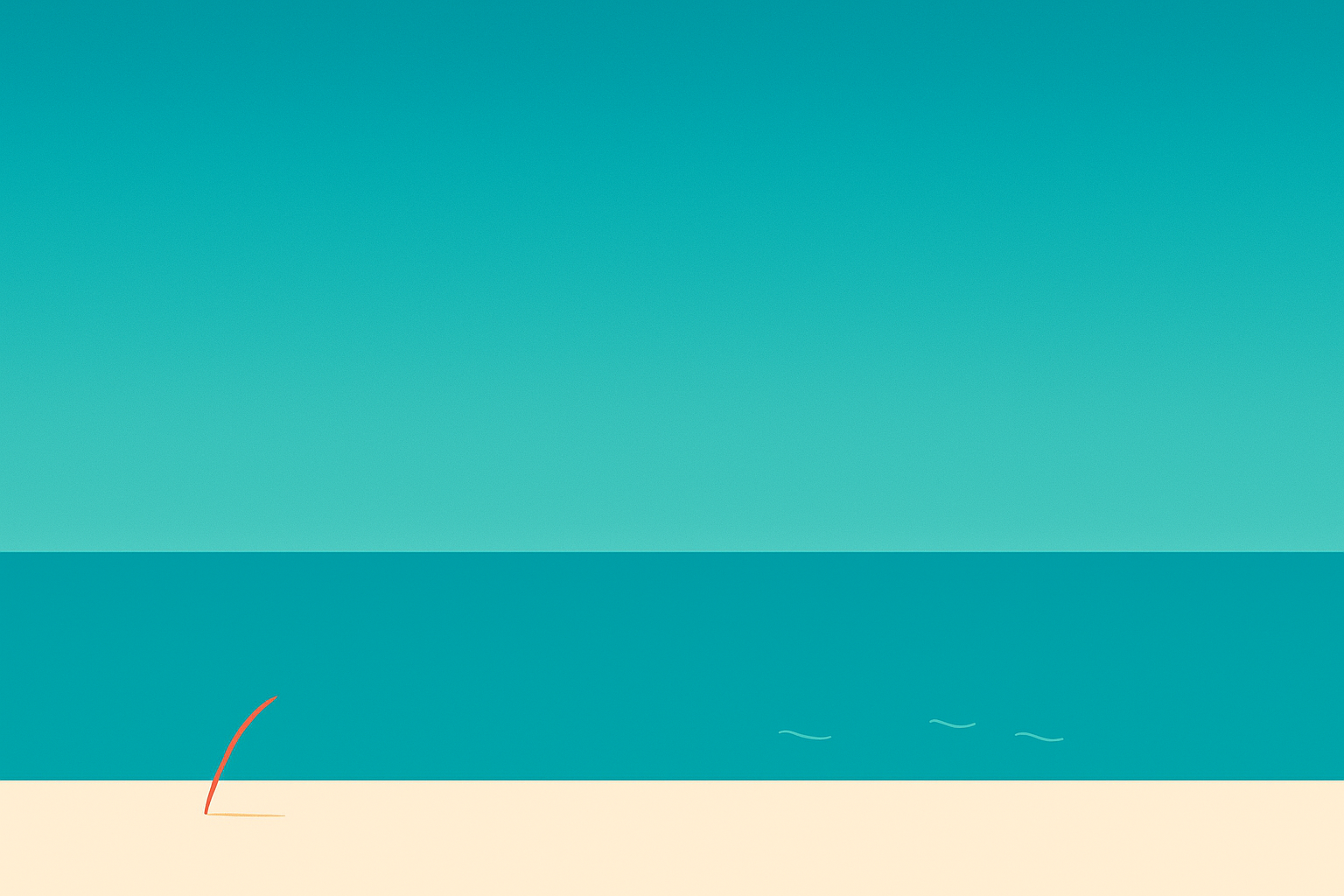 Mare piatto al mattino