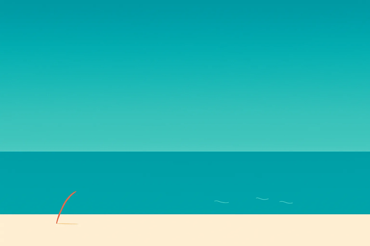 Mare piatto al mattino