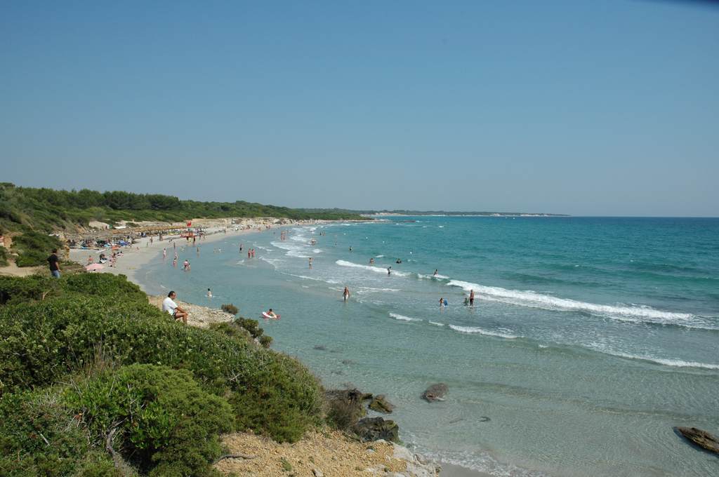 Baia dei Turchi, spiaggia del Salento (adriatica), sabbia