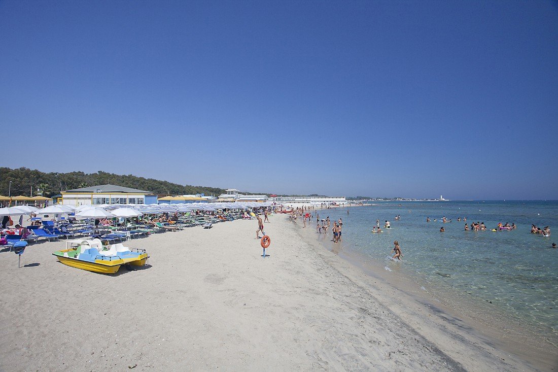 San Cataldo, spiaggia del Salento (adriatica), sabbia