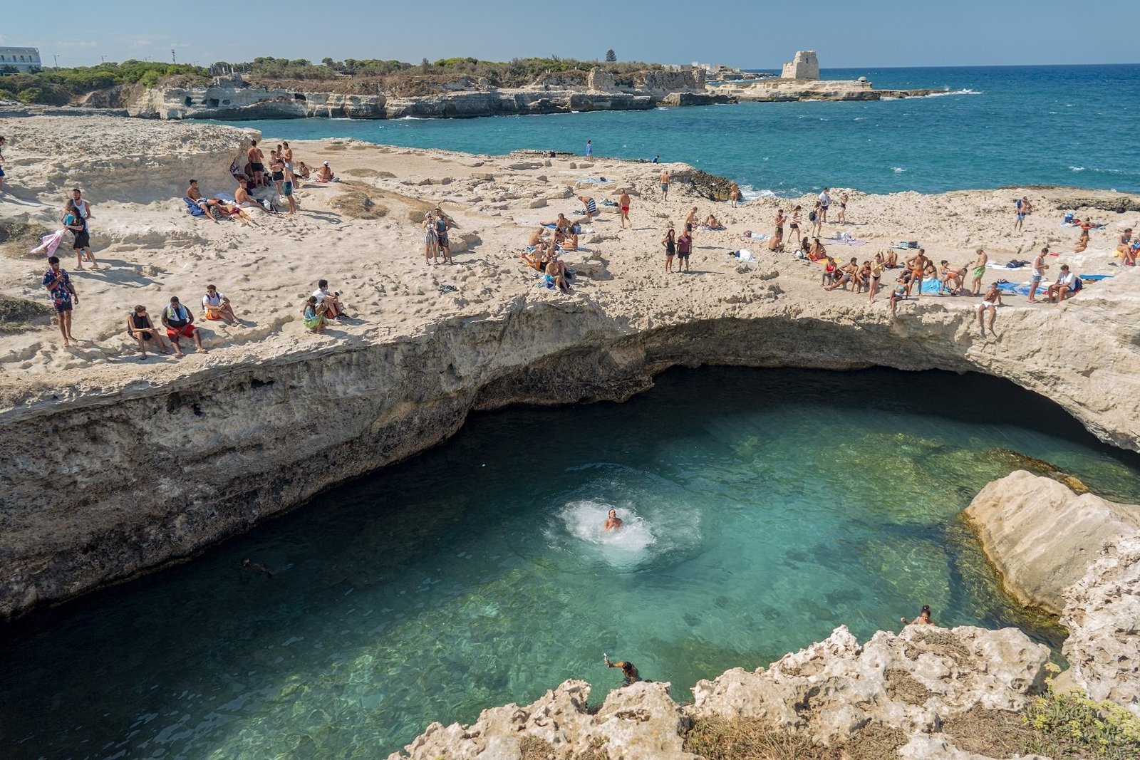 Spiaggia dell'Orte, spiaggia del Salento (adriatica), scogli