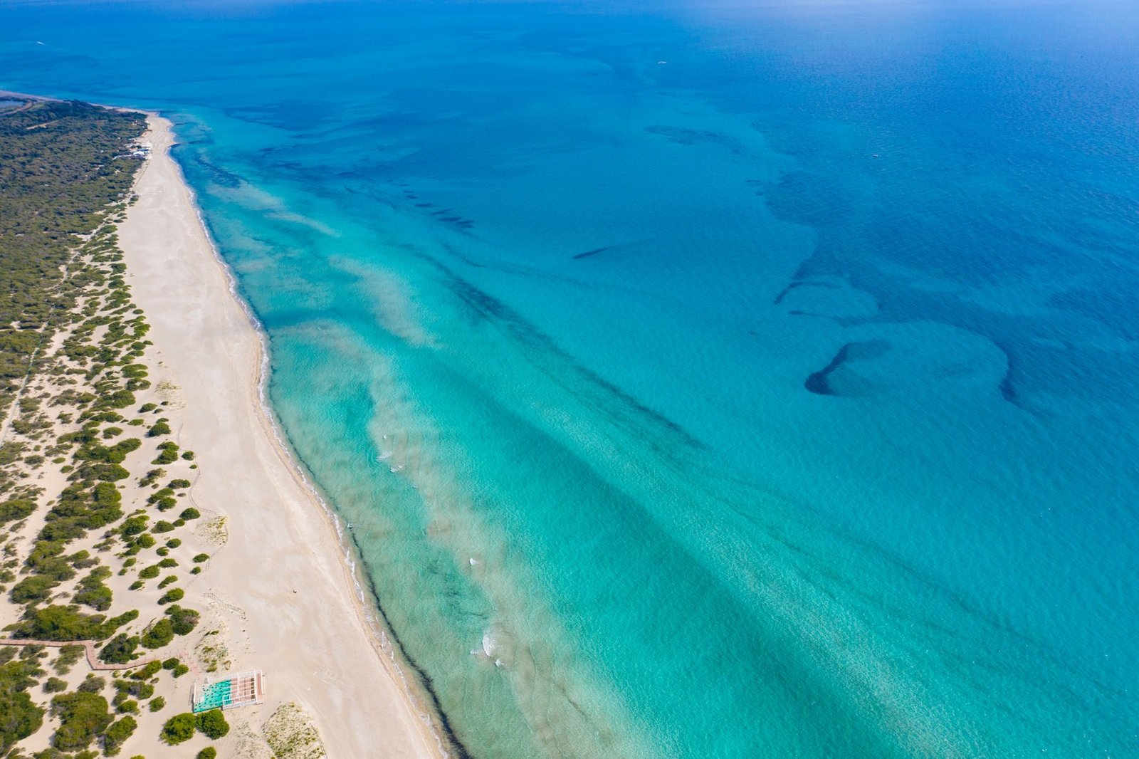 Torre San Giovanni, spiaggia del Salento (ionica), sabbia