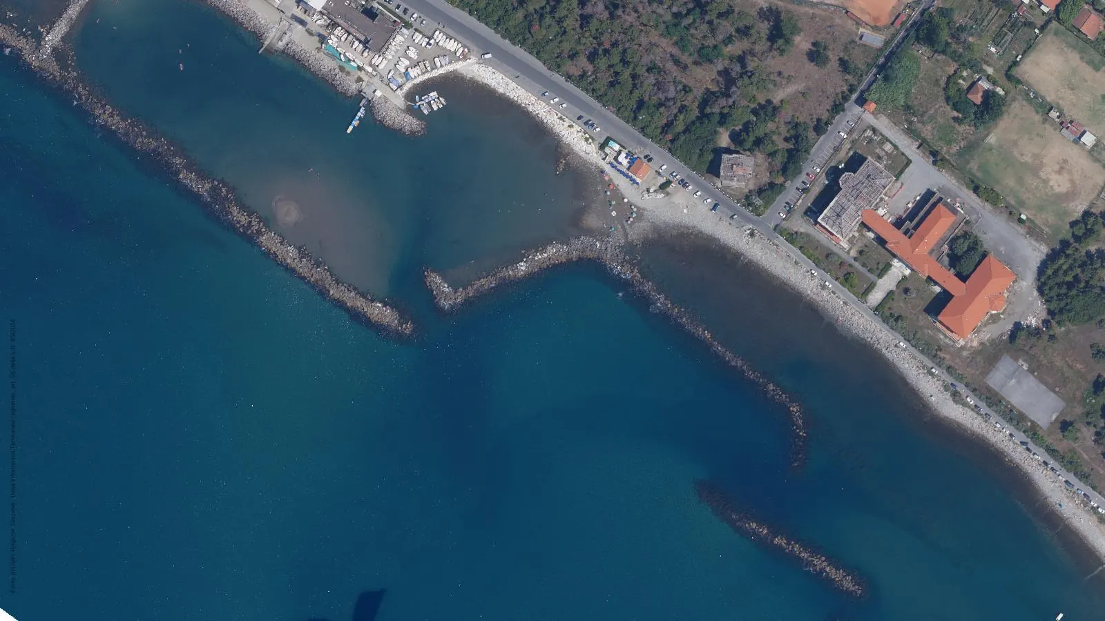 Vue aérienne de Angolo Del Mare