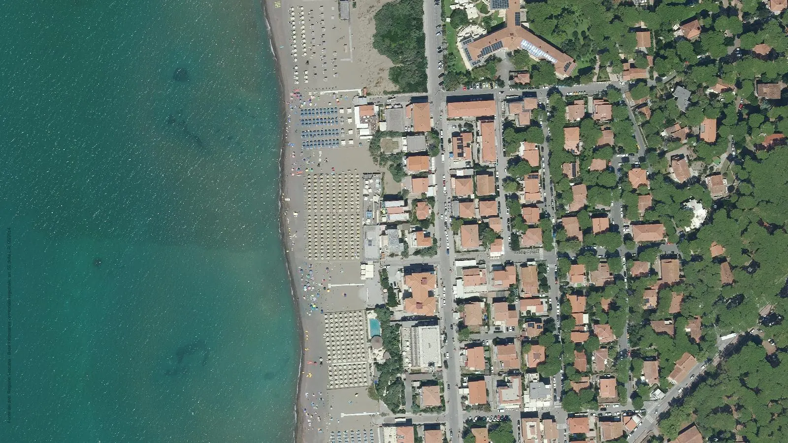Aerial view of Bagni Sirena