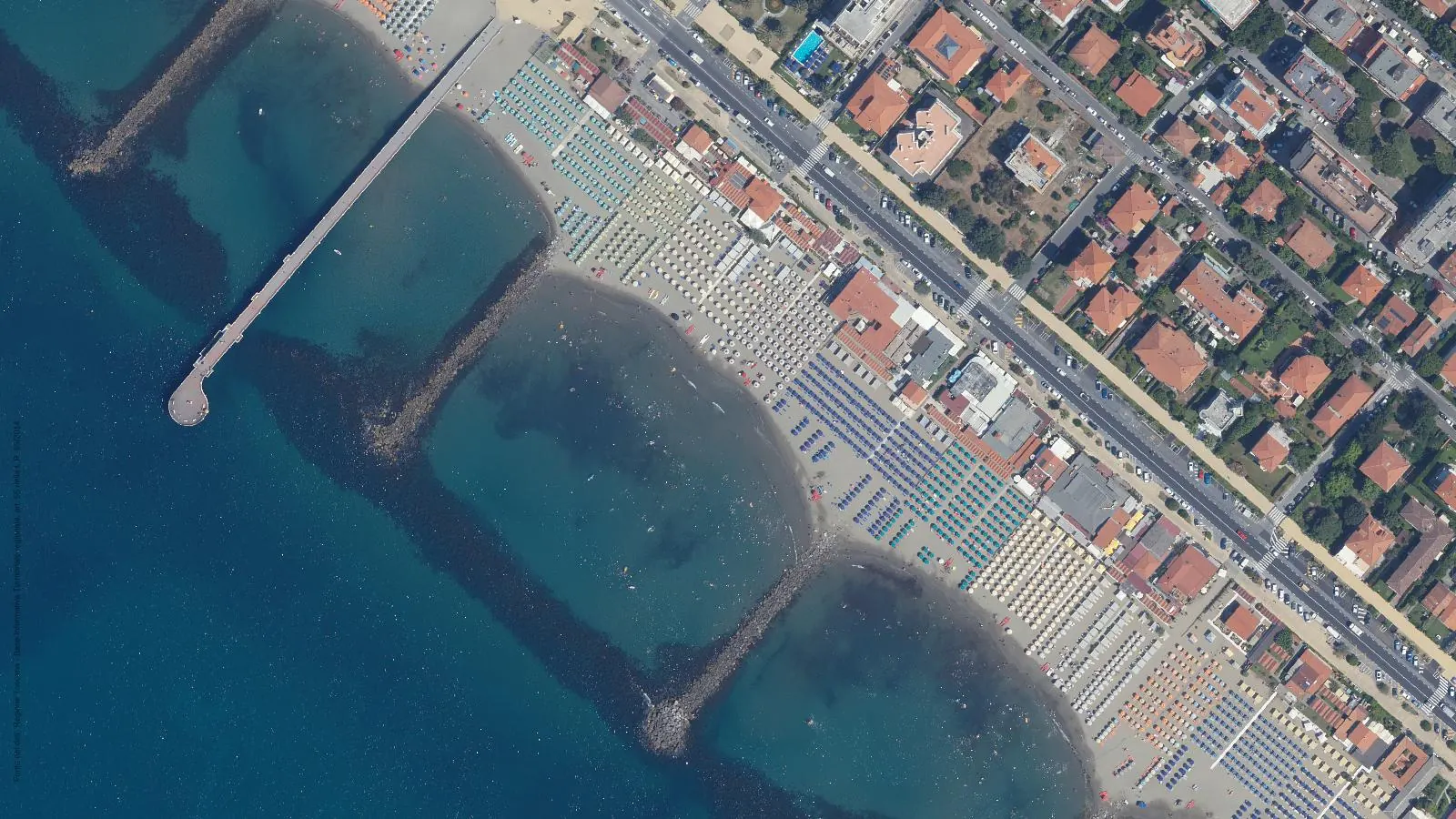 Vista aerea di Bagno Carlo Rossi
