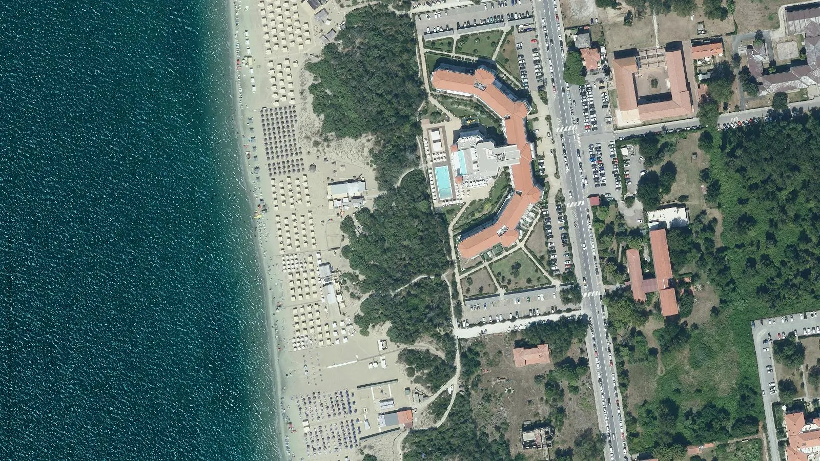 Luftbild von Bagno Il Paguro