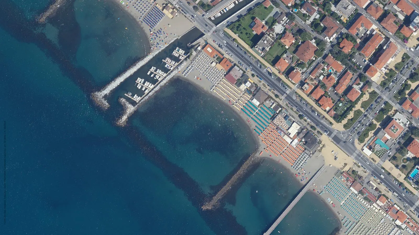 Vista aerea di Bagno Italia