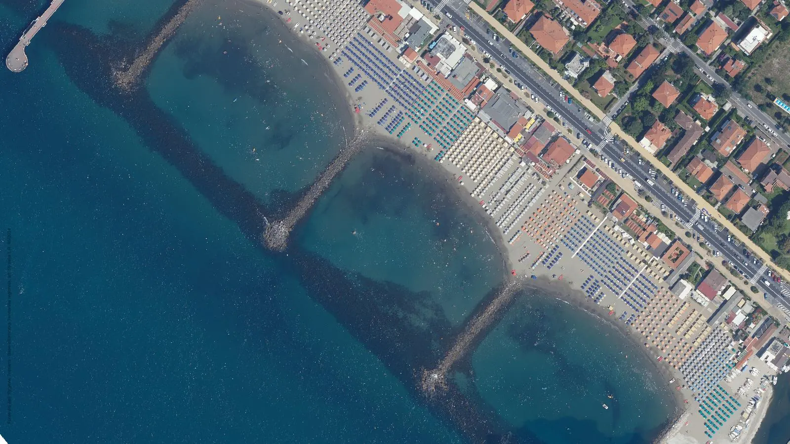 Vista aerea di Bagno Maddalena