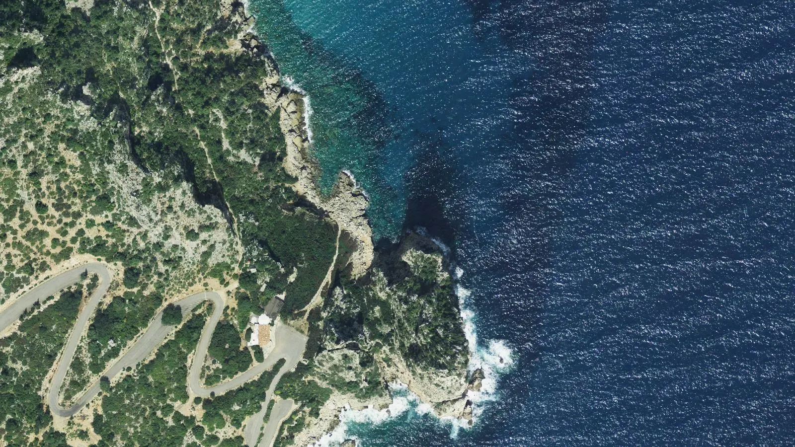 Luftbild von Cala di Pedralonga