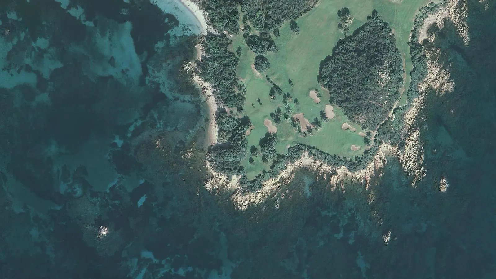 Luftbild von Cala Maurina