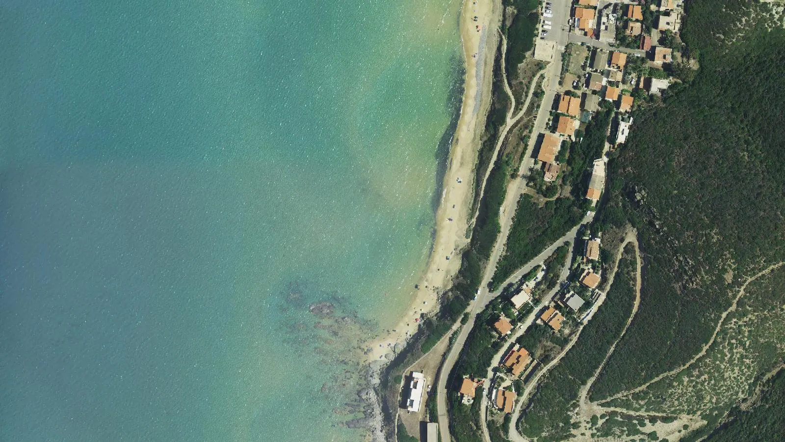 Vue aérienne de Campu Sali
