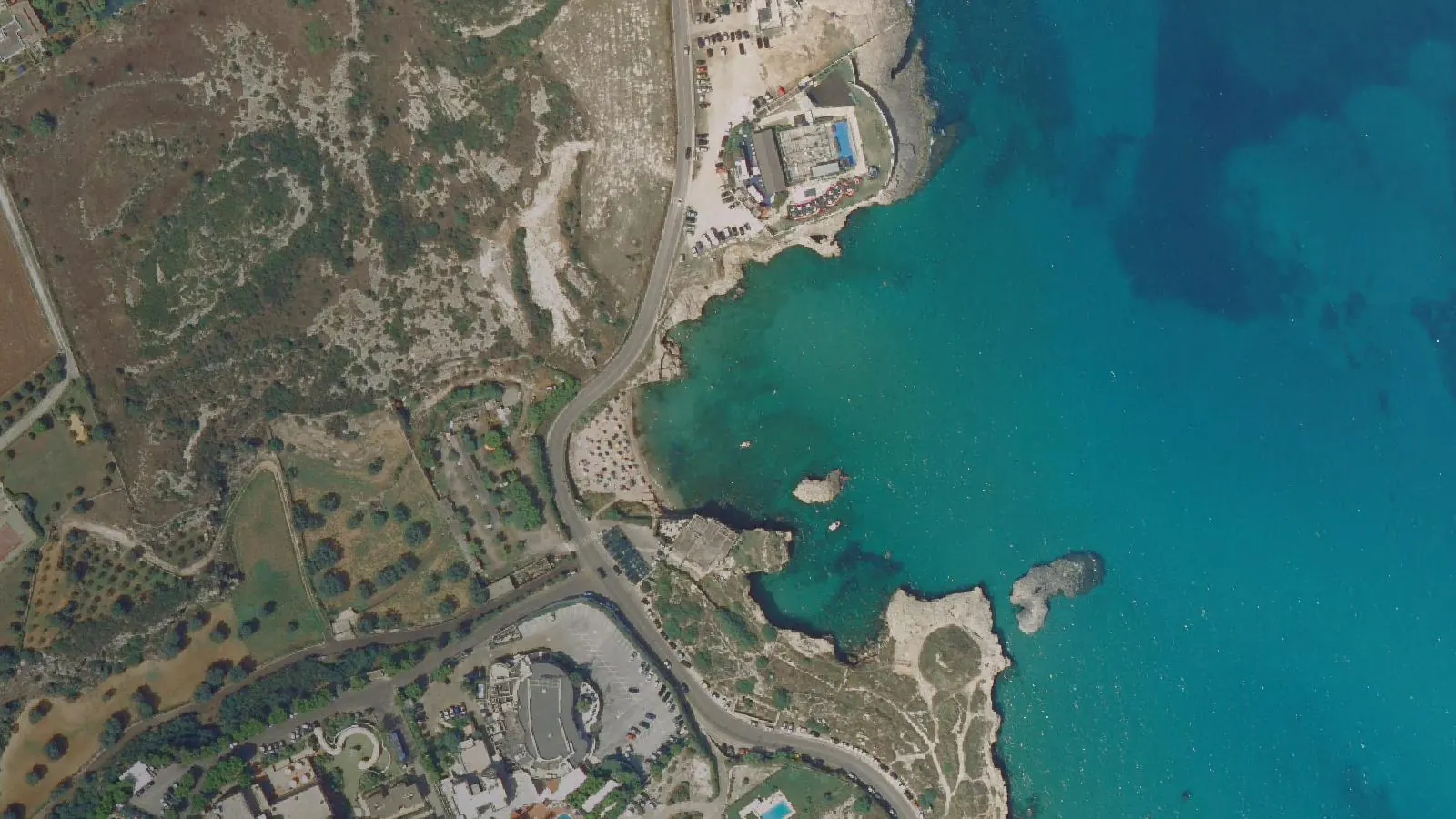 Vue aérienne de Capitolo