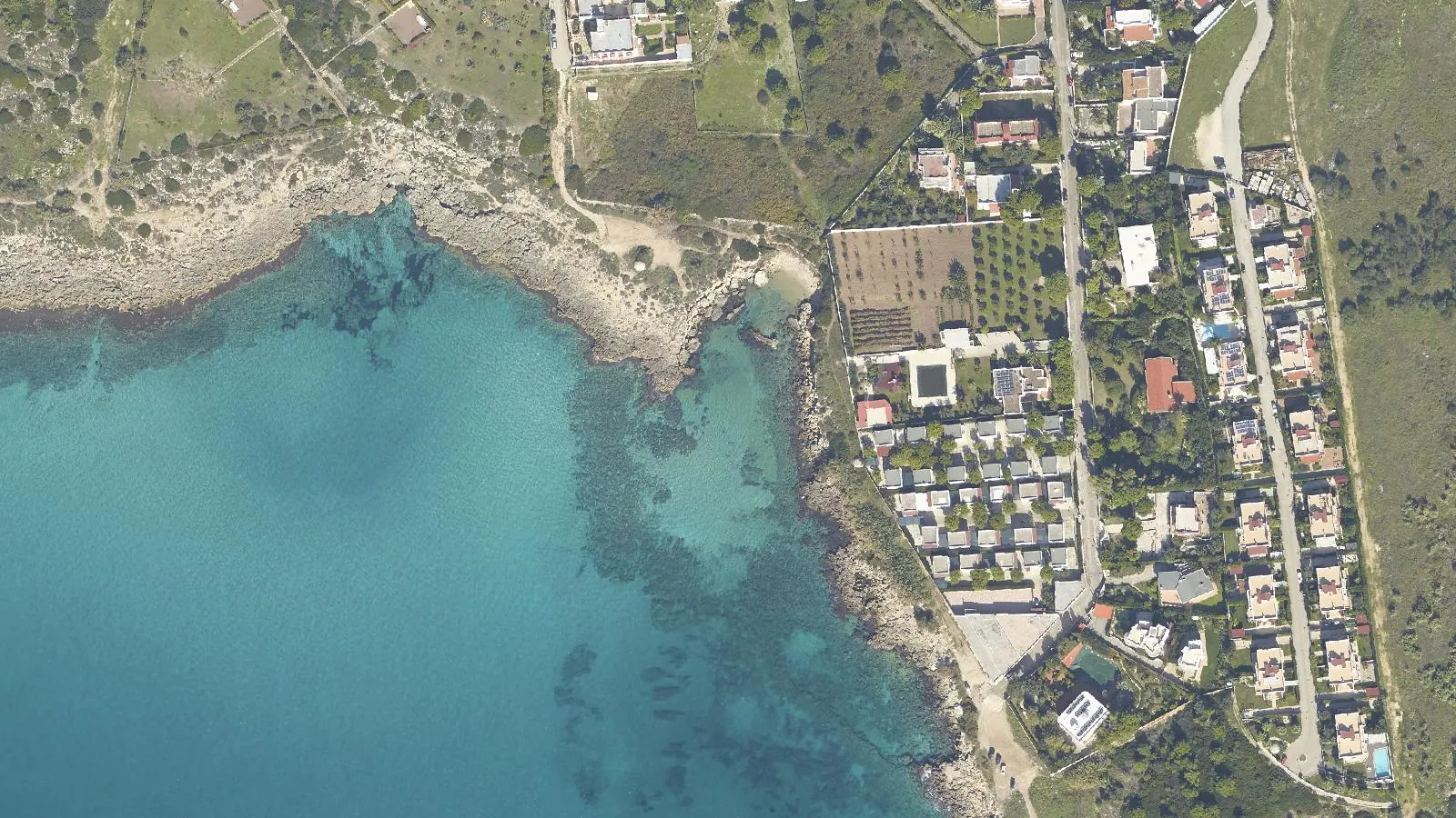 Vue aérienne de Conchetta di Posto Vecchio