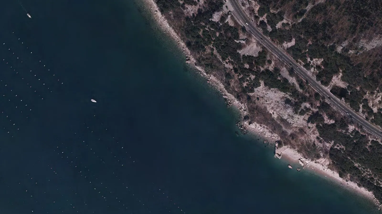 Vista aerea di Costa dei Barbari