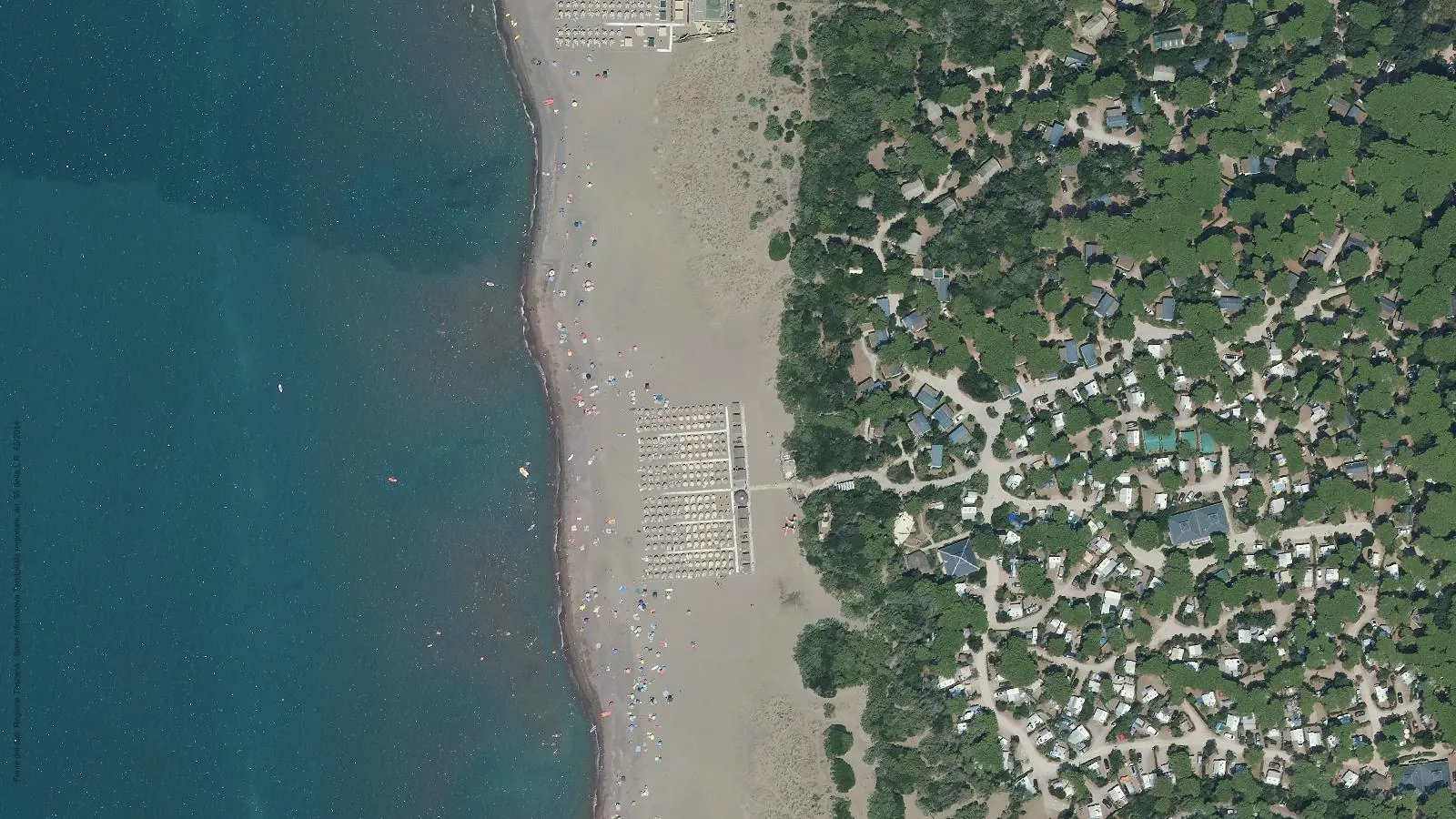 Luftbild von Etruria Beach