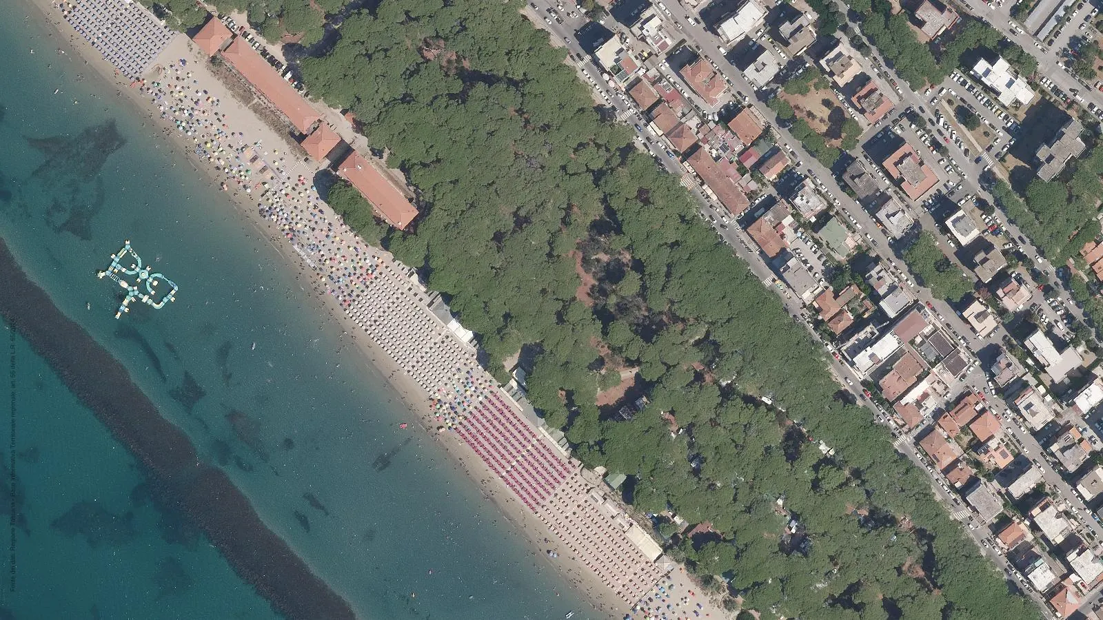 Aerial view of Ex Spiaggina