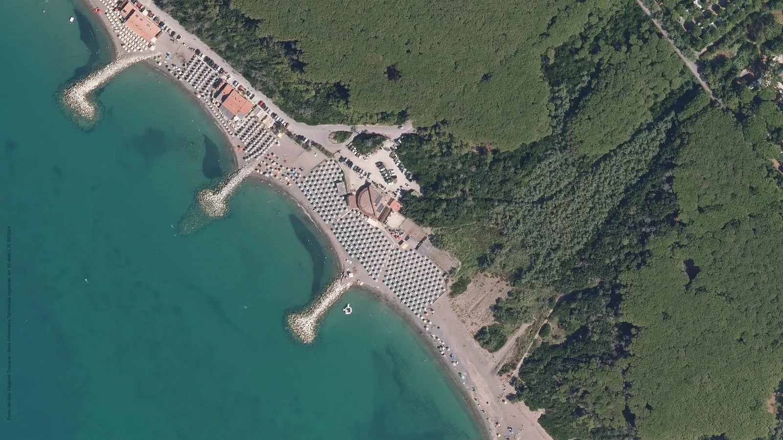 Vista aerea di Gorette Sud