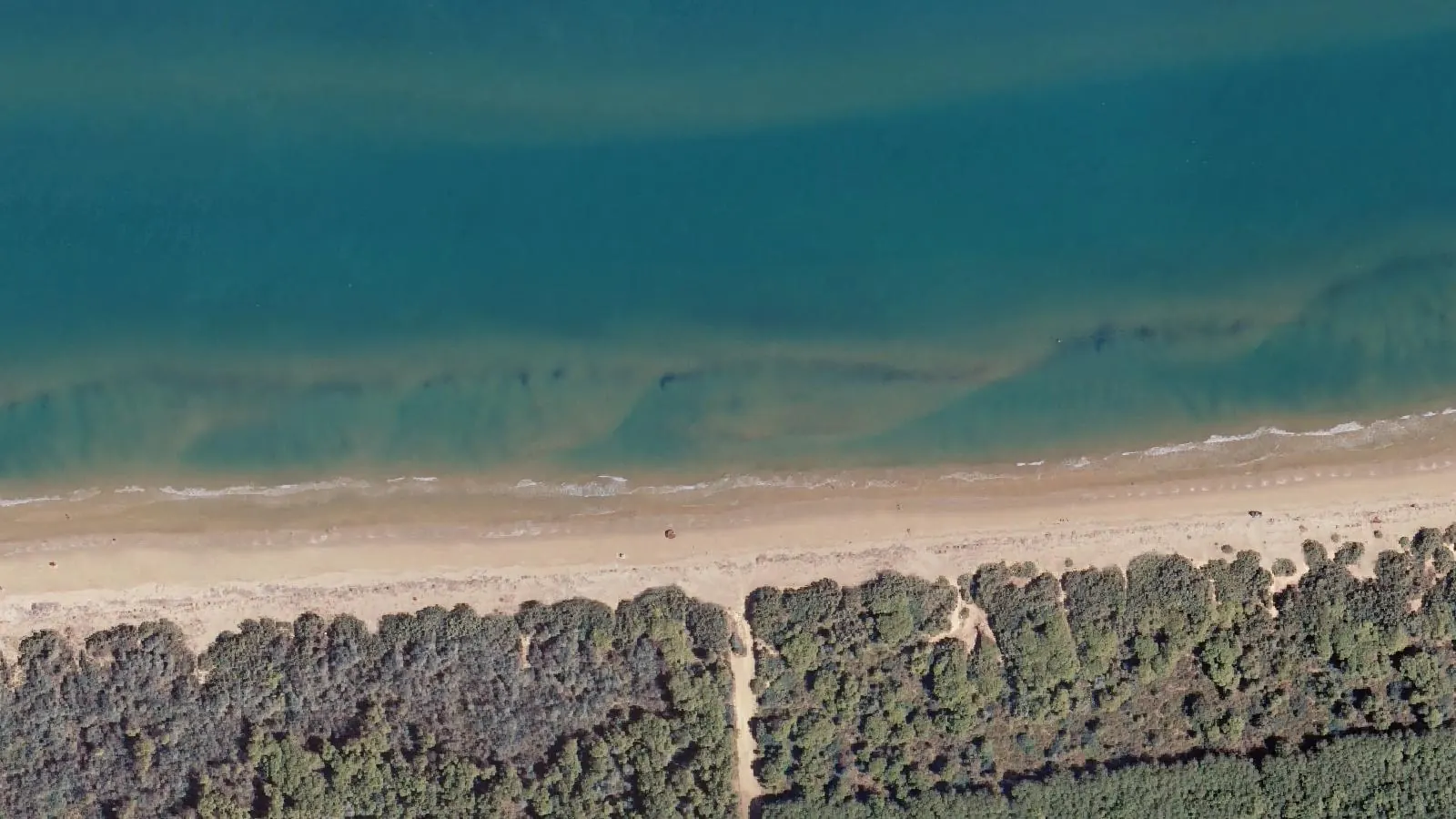 Vue aérienne de Isola di Varano