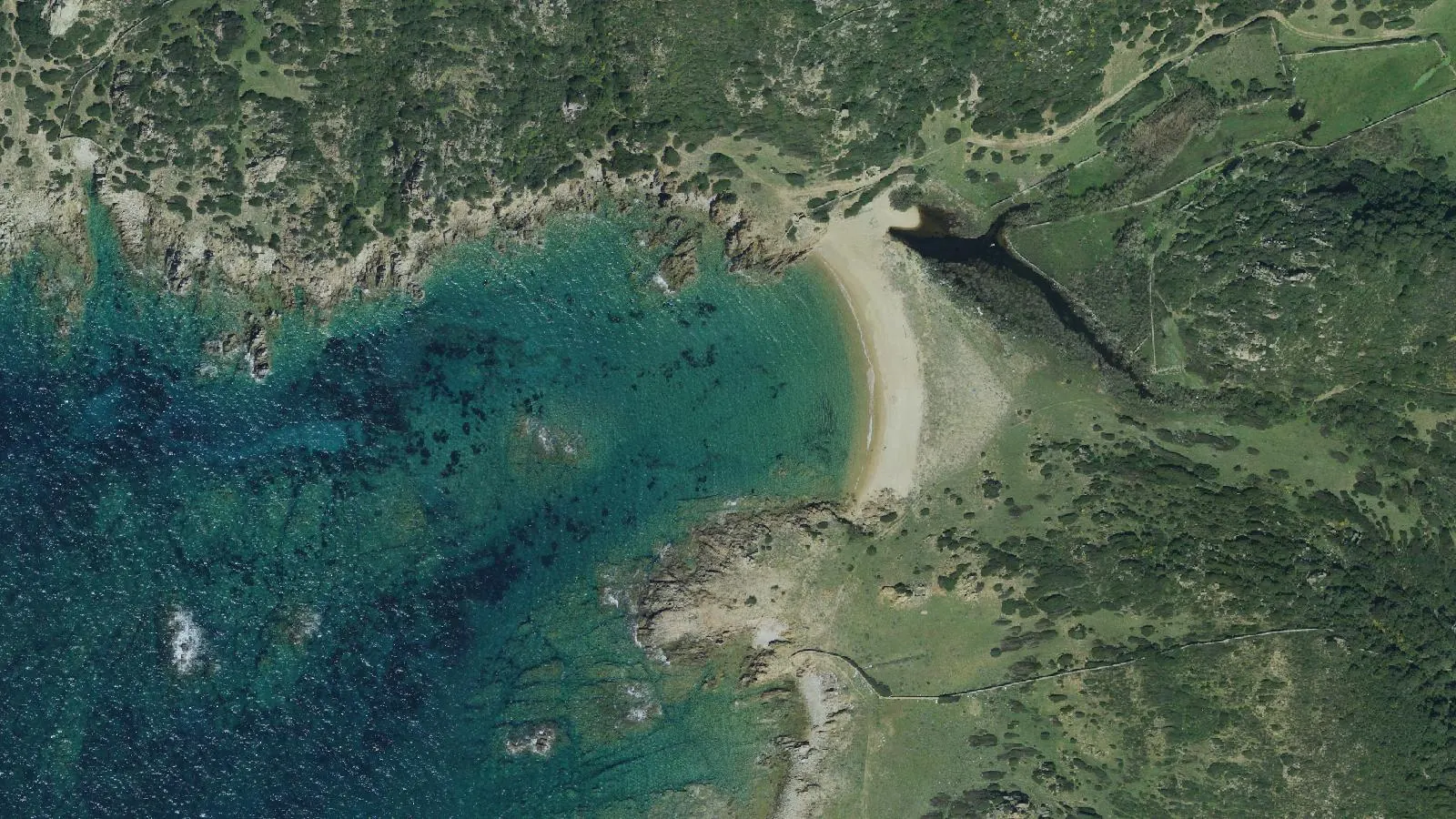 Vista aerea di La Padda - La Colba