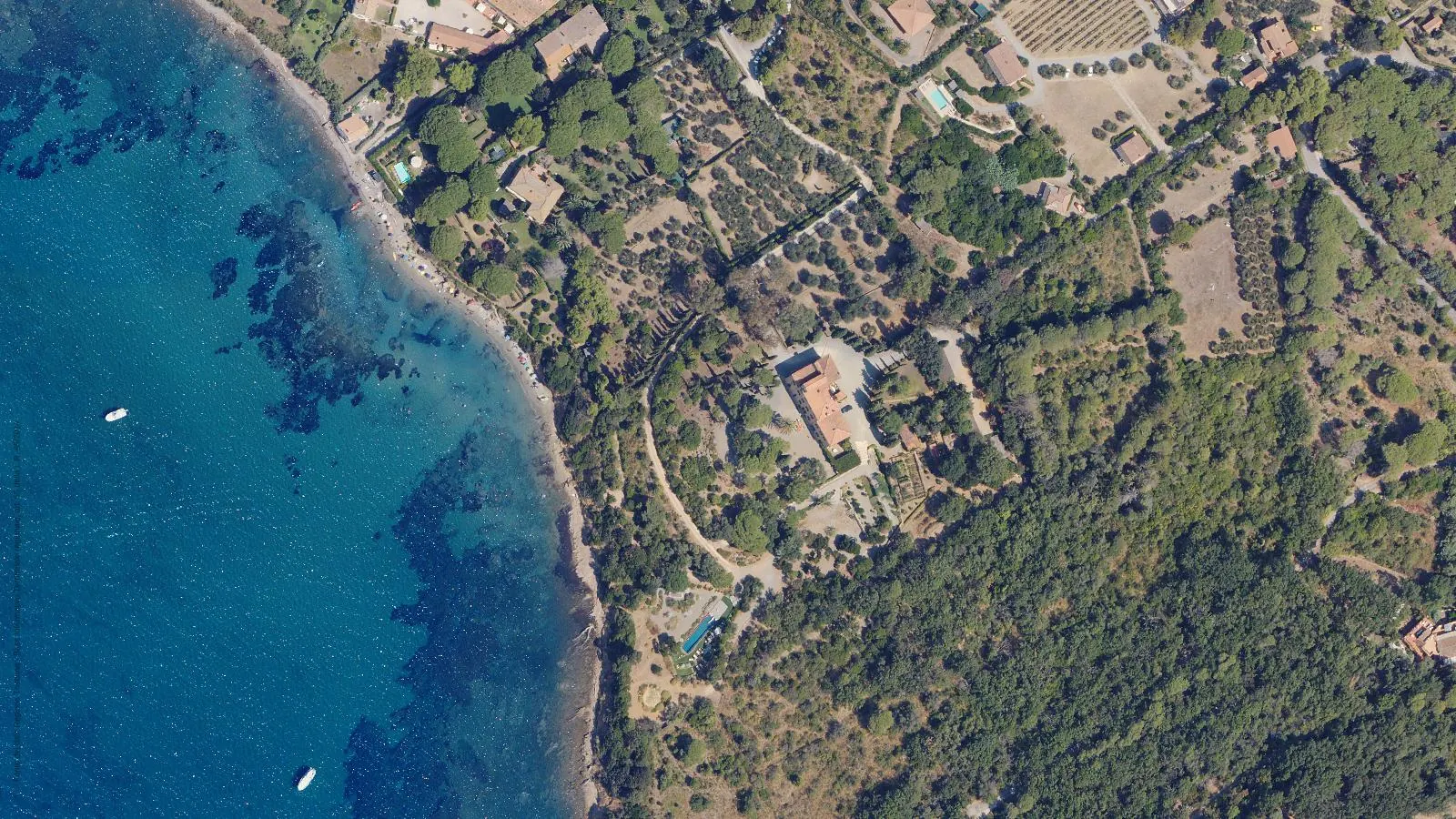 Vista aerea di La Spiaggia di Bengodi