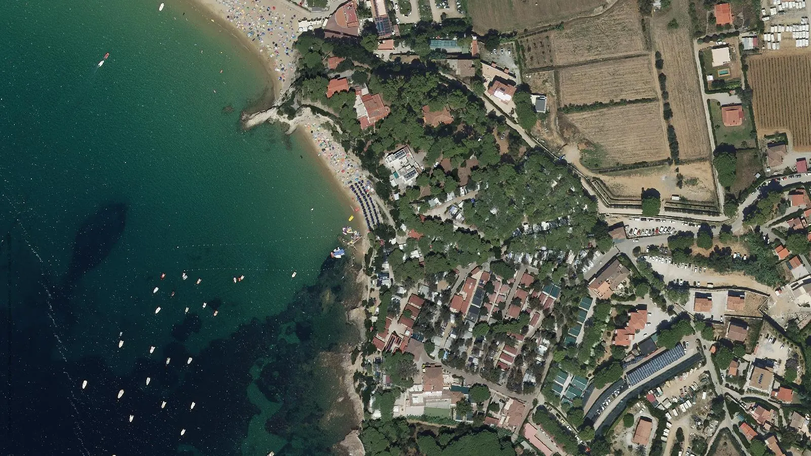 Vue aérienne de Le Calanchiole