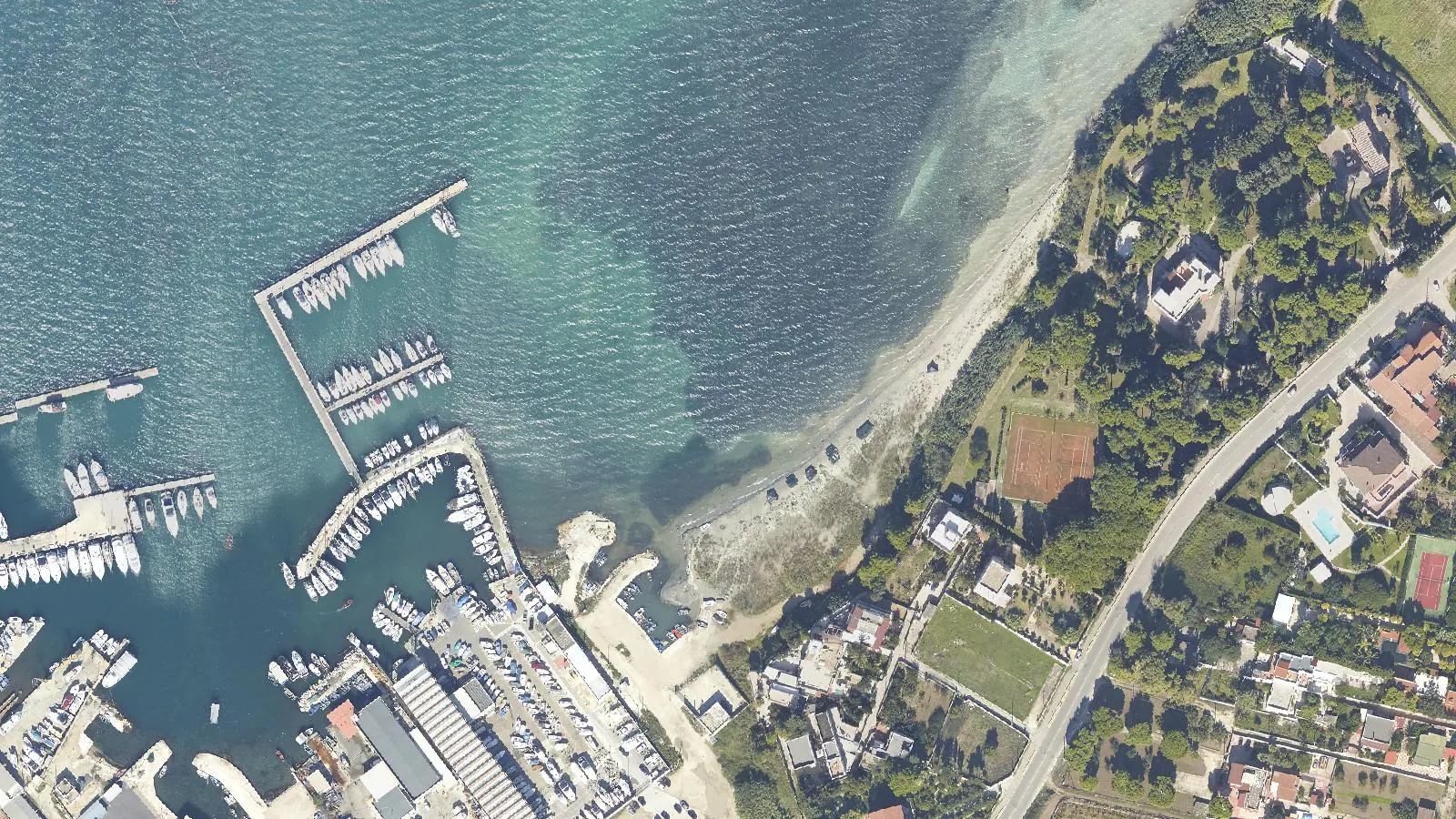 Aerial view of Lido Chiapparo