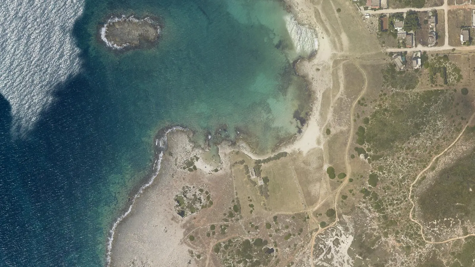 Aerial view of Lido Frascone