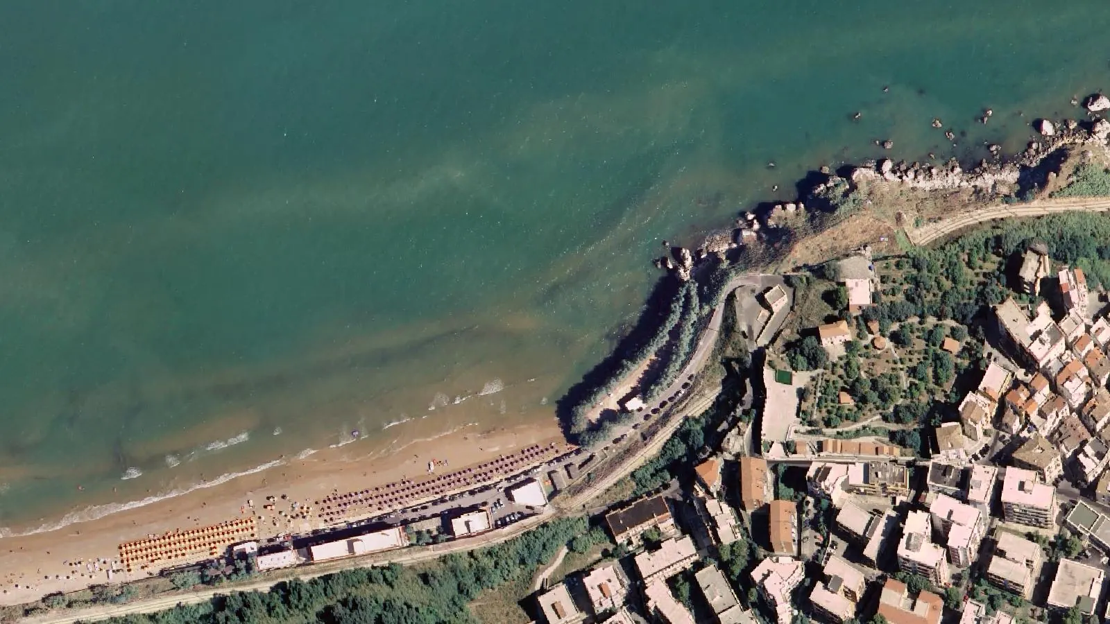 Vue aérienne de Lido Ponente Rodi