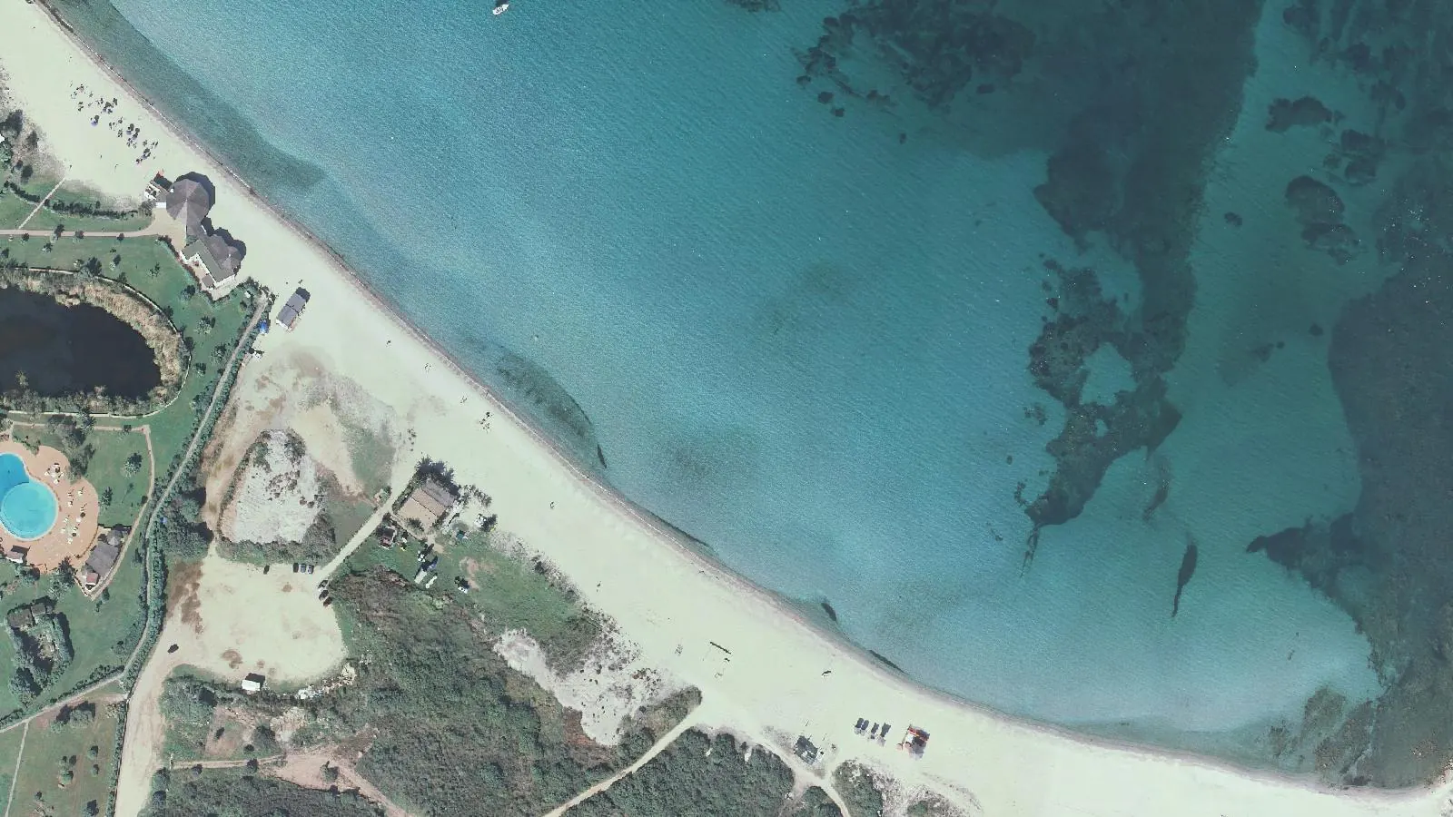 Vista aerea di Marinella