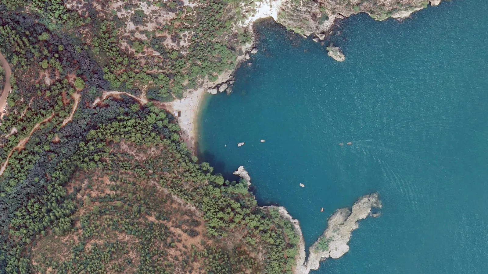 Vue aérienne de Portogreco