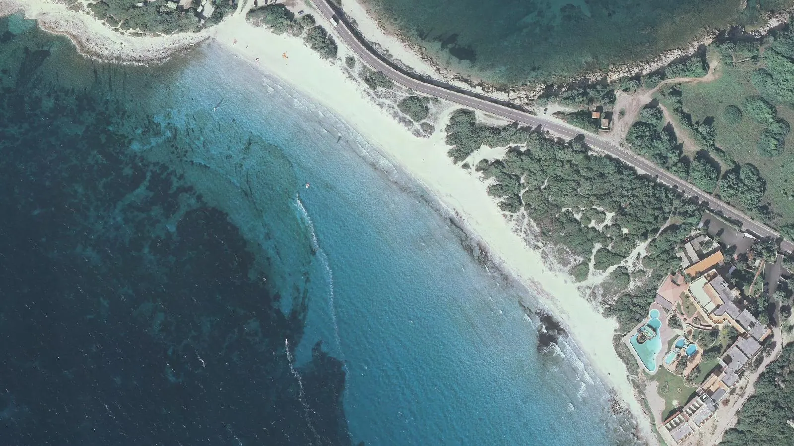 Vue aérienne de Rena di ponente