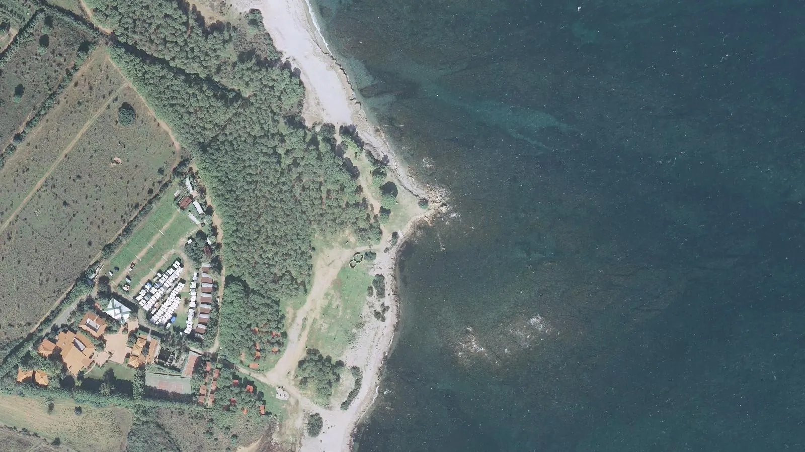 Vista aerea di Riviera dei Pini