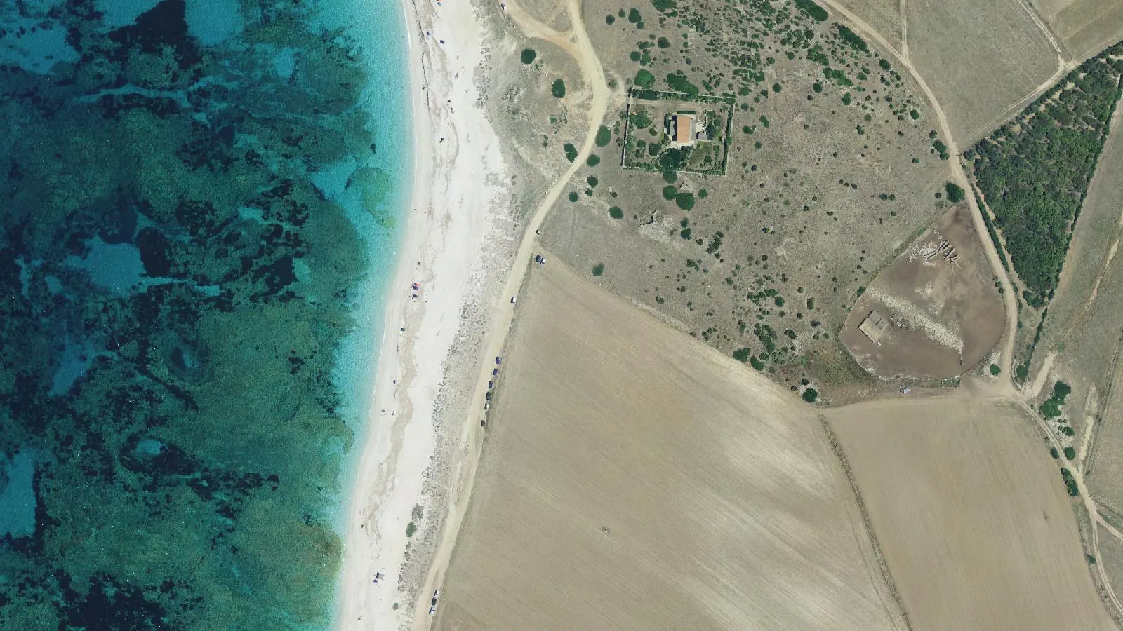 Vue aérienne de S'Archeddu 'e Sa Canna