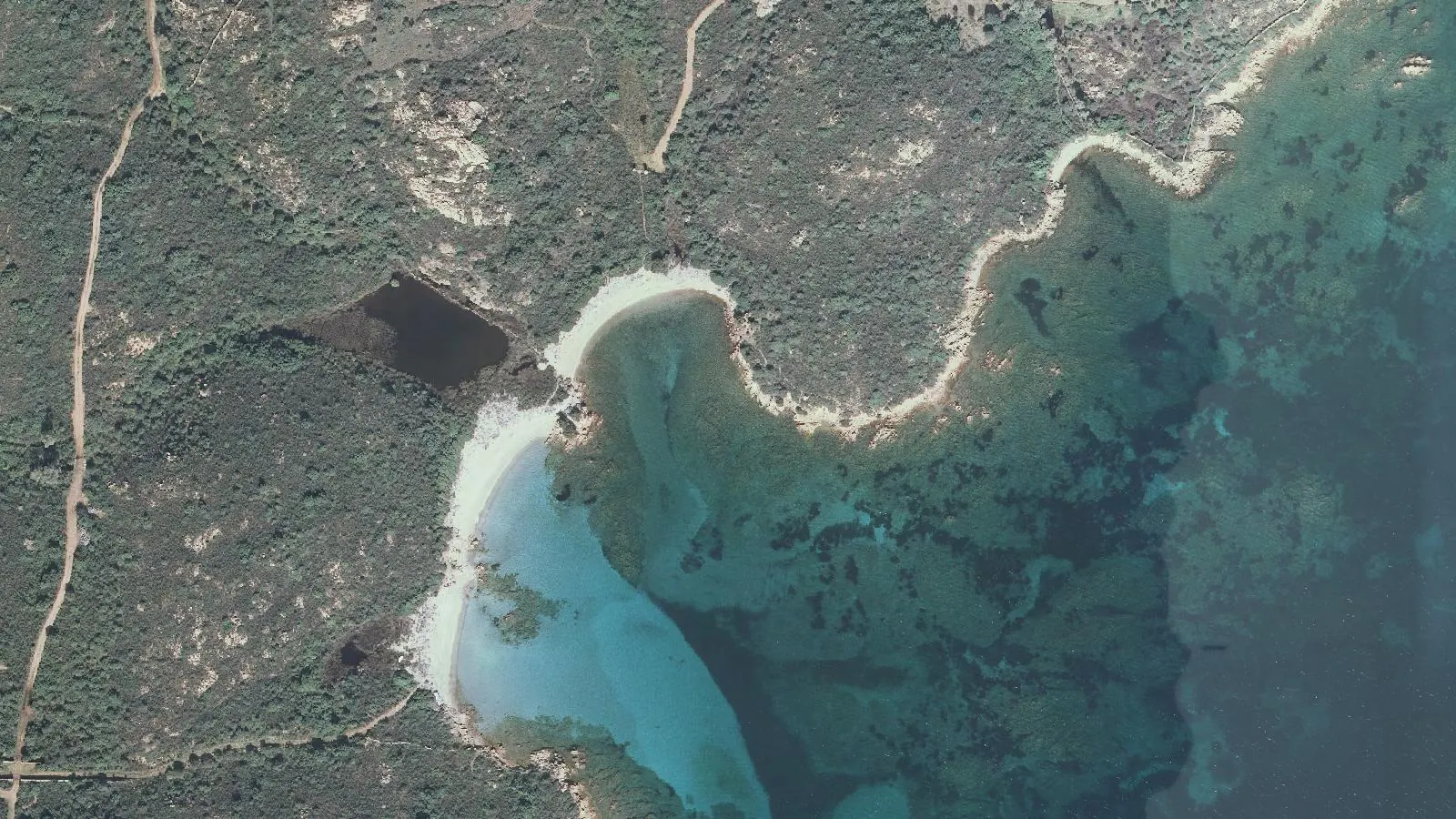 Vista aerea di Sas Enas Appara