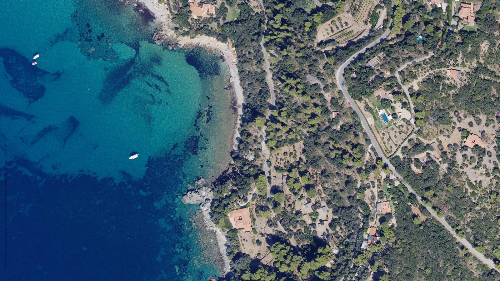 Vista aerea di Sassi Verdi