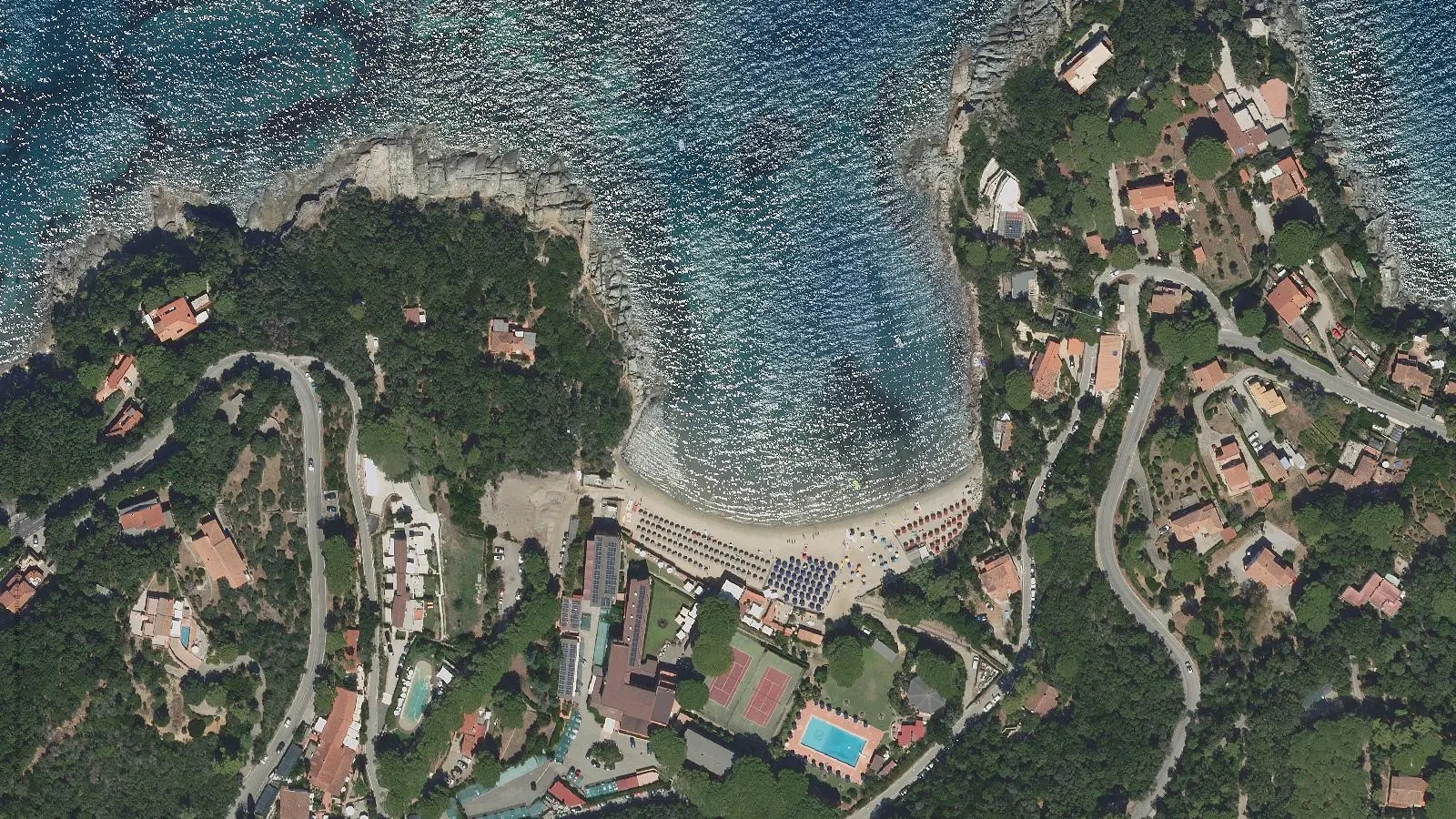 Vista aerea di Spartaia