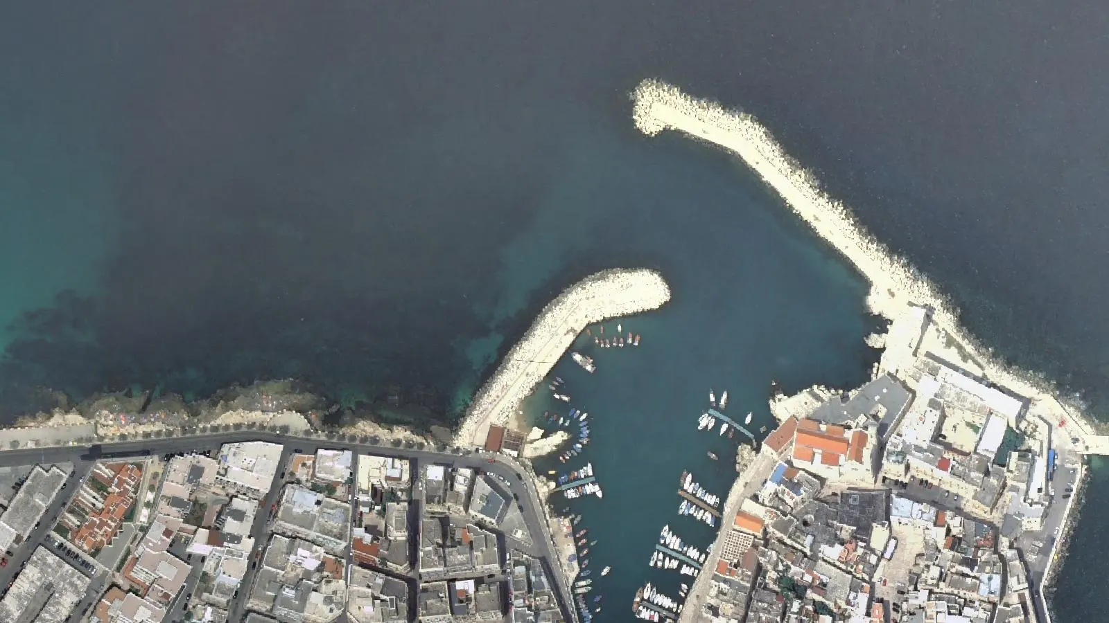 Vue aérienne de Spiaggia Algida