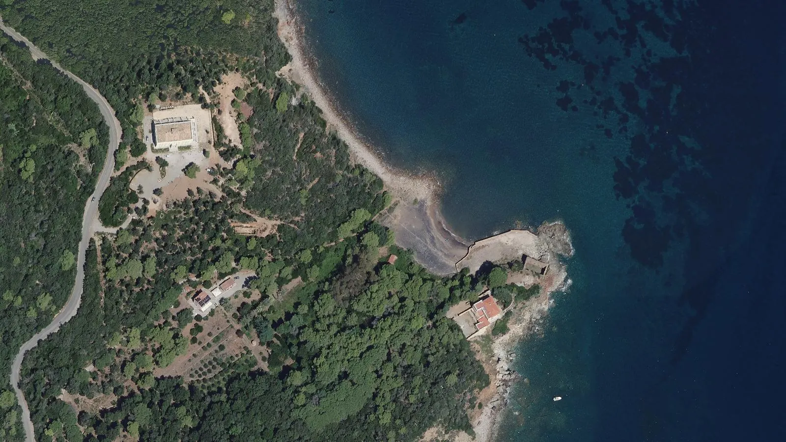 Luftbild von Spiaggia del Direttore