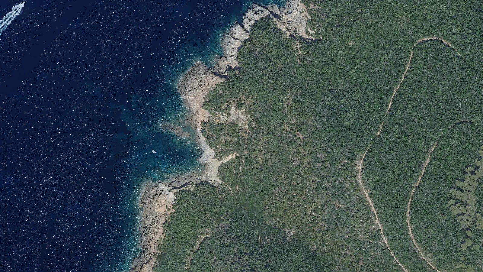 Vista aerea di Spiaggia del Velesio