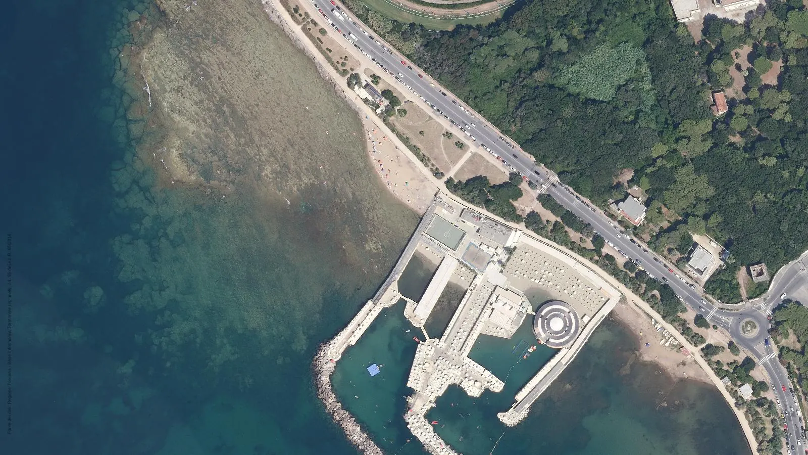 Luftbild von Spiaggia della vela