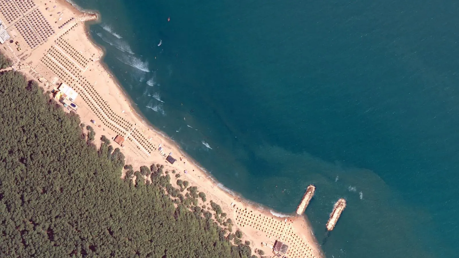 Vue aérienne de Spiaggia dell'Acquarotta
