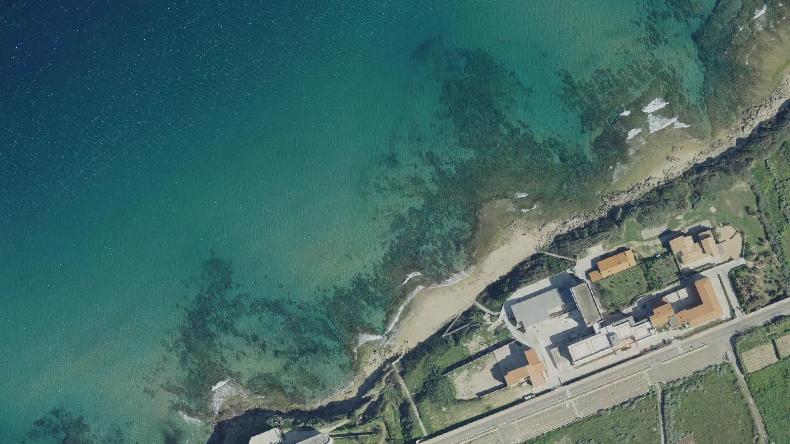 Vista aerea di Spiaggia delle Celestine