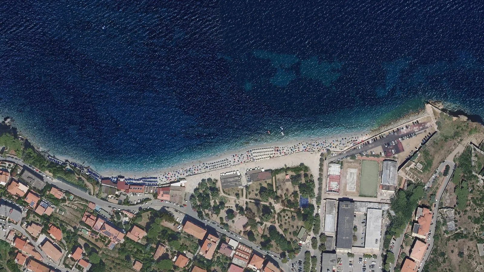 Vista aerea di Spiaggia delle Ghiaie
