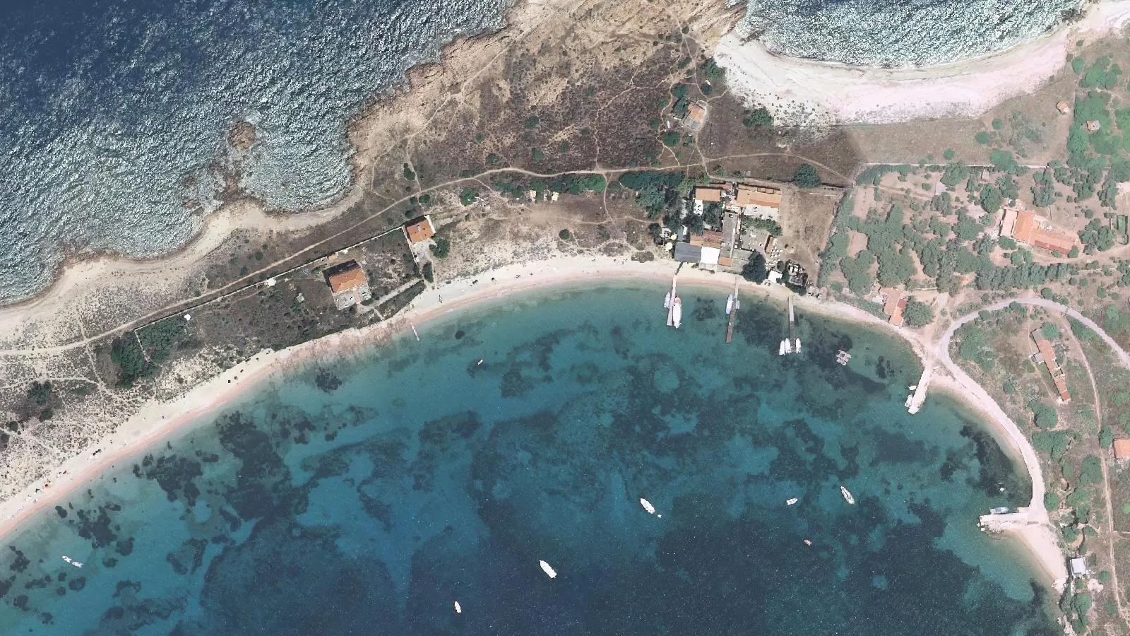Vista aerea di Spiaggia dello Spalmatore