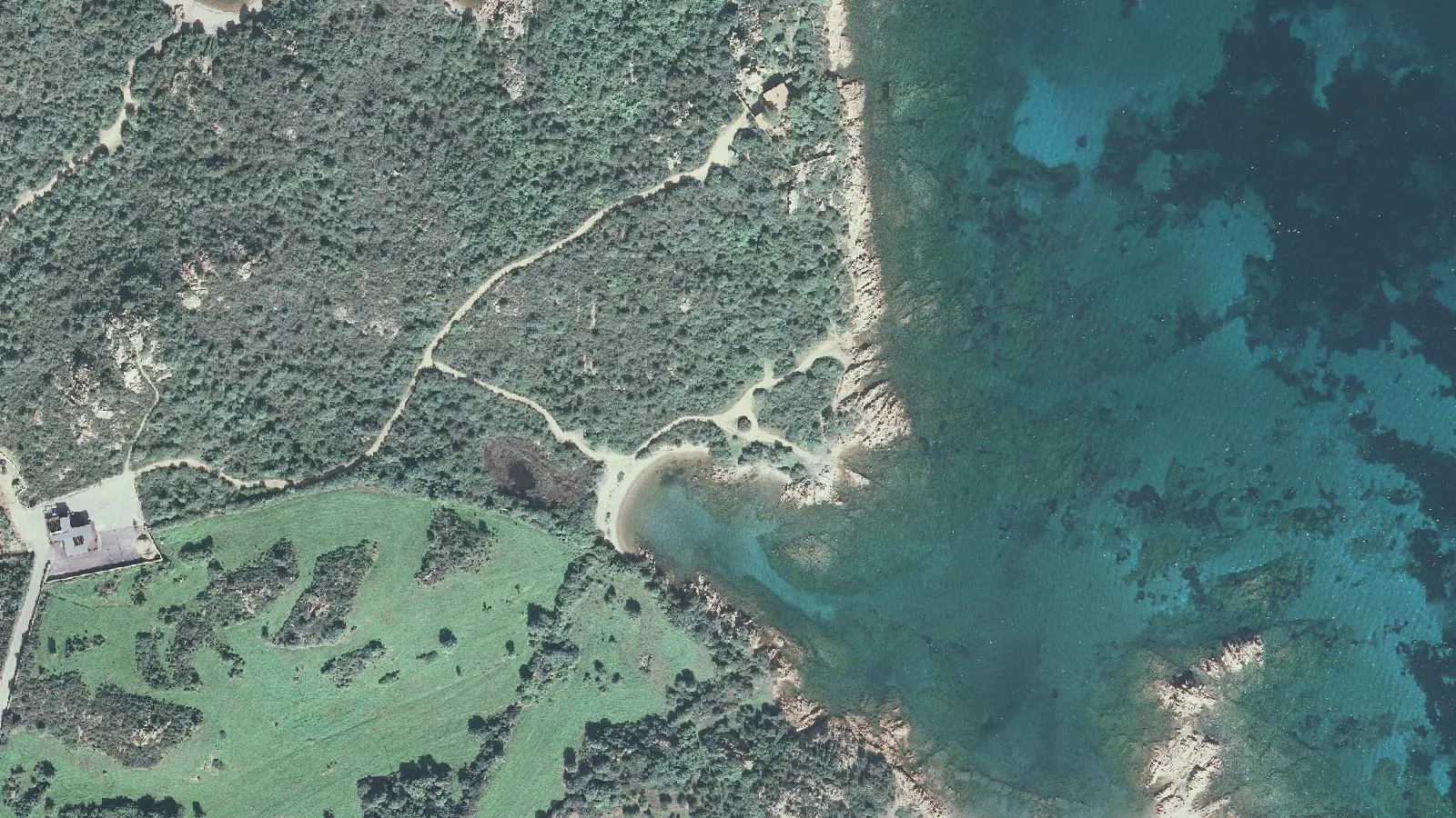 Luftbild von Spiaggia di Cala Finanza