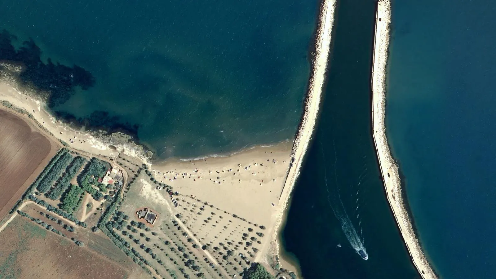 Vue aérienne de Plage de Capojale