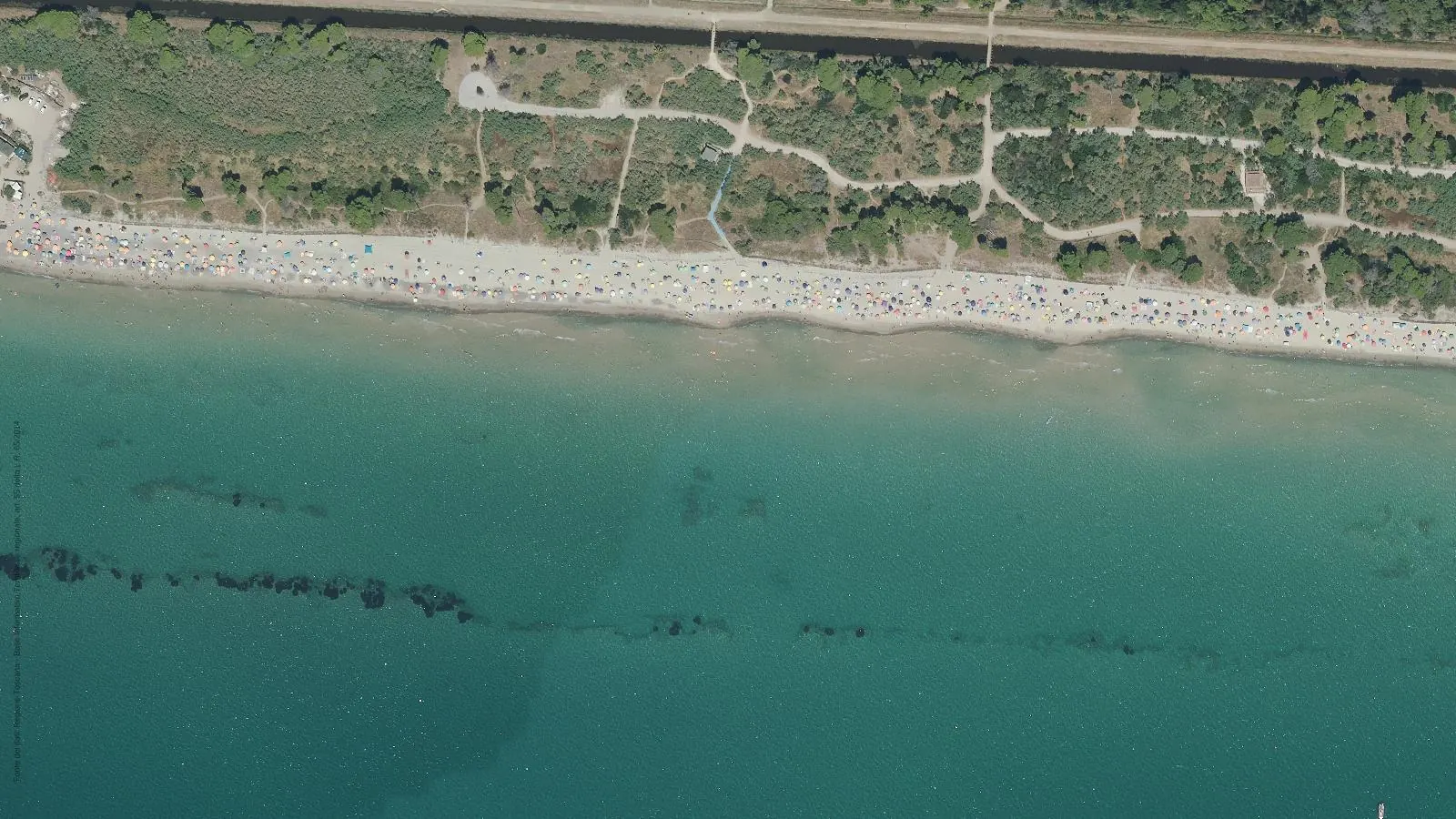 Vista aerea di Spiaggia di Carlappiano