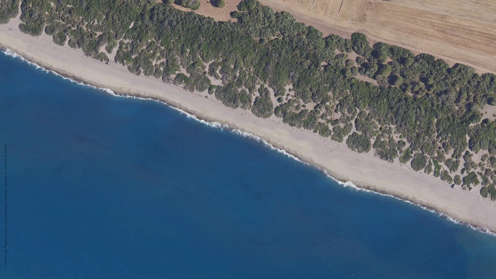 Luftbild von Strand von centro F