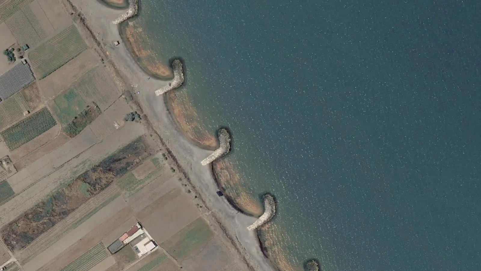 Vue aérienne de Plage de Foggiamare