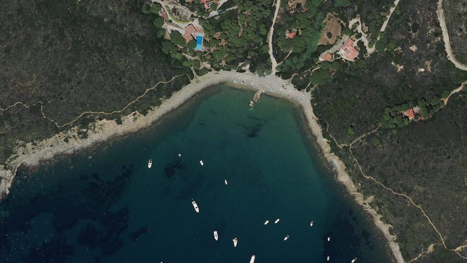 Luftbild von Spiaggia di Fonza